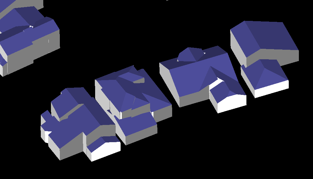 Reconstructed roof structure details